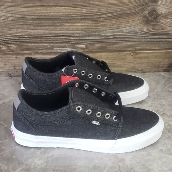 New Vans Chukka Low Skateboarding Sneakers Black Denim Casual Streetwear - Picture 4 of 8
